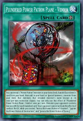 Plundered Power Patron Plane - Vidolia Yu-Gi-Oh card