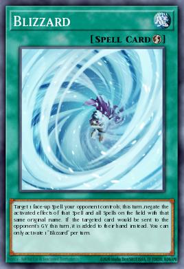 Blizzard Yu-Gi-Oh card