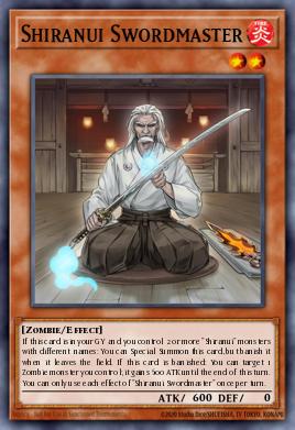 Shiranui Swordmaster Yu-Gi-Oh card
