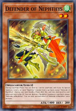 Defender of Nephthys Yu-Gi-Oh card