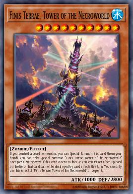 Finis Terrae, Tower of the Necroworld Yu-Gi-Oh card