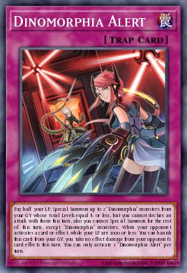 Dinomorphia Alert Yu-Gi-Oh card