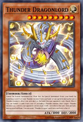 Thunder Dragonlord Yu-Gi-Oh card