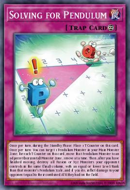 Solving for Pendulum Yu-Gi-Oh card