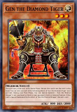 Gen the Diamond Tiger Yu-Gi-Oh card