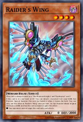 Raider's Wing Yu-Gi-Oh card