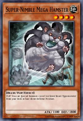 Super-Nimble Mega Hamster Yu-Gi-Oh card