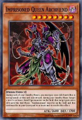 Imprisoned Queen Archfiend Yu-Gi-Oh card