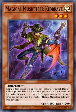 Magical Musketeer Kidbrave Yu-Gi-Oh card