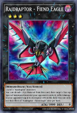 Raidraptor - Fiend Eagle Yu-Gi-Oh card