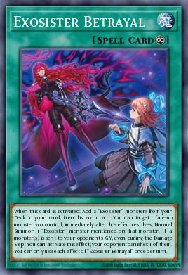 Exosister Betrayal Yu-Gi-Oh card
