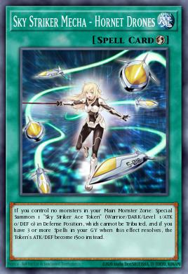 Sky Striker Mecha - Hornet Drones Yu-Gi-Oh card