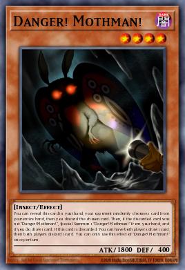 Danger! Mothman! Yu-Gi-Oh card