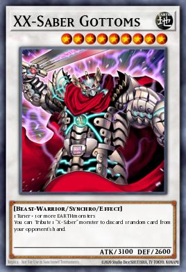 XX-Saber Gottoms Yu-Gi-Oh card