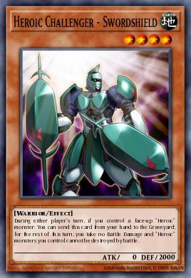 Heroic Challenger - Swordshield Yu-Gi-Oh card
