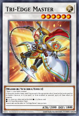 Tri-Edge Master Yu-Gi-Oh card