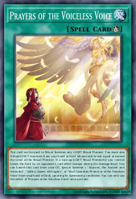 Prayers of the Voiceless Voice Yu-Gi-Oh card