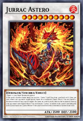 Jurrac Astero Yu-Gi-Oh card