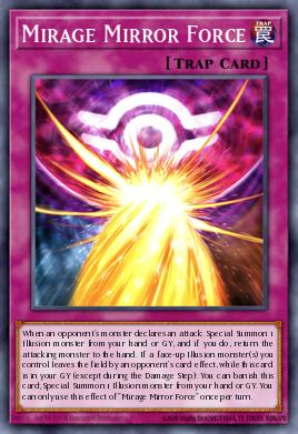 Mirage Mirror Force Yu-Gi-Oh card