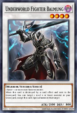 Underworld Fighter Balmung Yu-Gi-Oh card