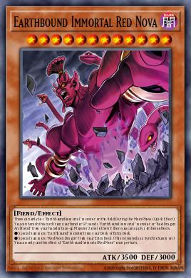 Earthbound Immortal Red Nova Yu-Gi-Oh card