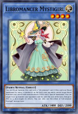 Libromancer Mystigirl Yu-Gi-Oh card