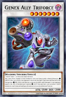Genex Ally Triforce Yu-Gi-Oh card