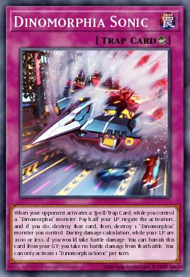 Dinomorphia Sonic Yu-Gi-Oh card