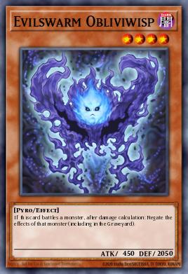 Evilswarm Obliviwisp Yu-Gi-Oh card