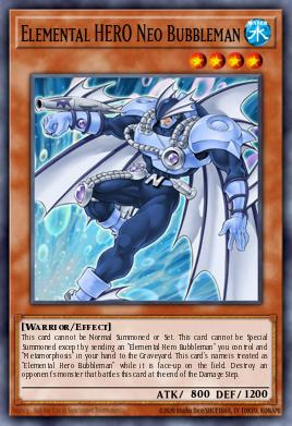 Elemental HERO Neo Bubbleman Yu-Gi-Oh card