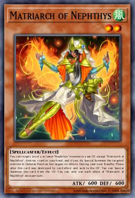 Matriarch of Nephthys Yu-Gi-Oh card