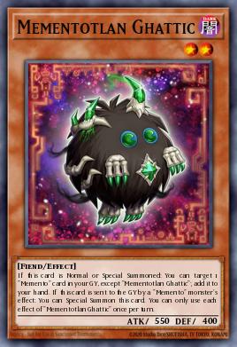 Mementotlan Ghattic Yu-Gi-Oh card