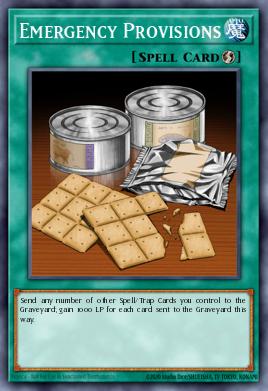 Emergency Provisions Yu-Gi-Oh card