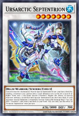 Ursarctic Septentrion Yu-Gi-Oh card