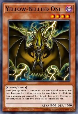 Yellow-Bellied Oni Yu-Gi-Oh card