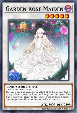Garden Rose Maiden Yu-Gi-Oh card