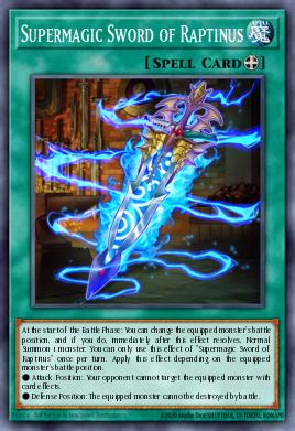 Supermagic Sword of Raptinus Yu-Gi-Oh card
