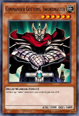 Commander Gottoms, Swordmaster Yu-Gi-Oh card