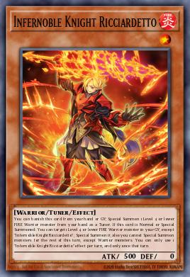 Infernoble Knight Ricciardetto Yu-Gi-Oh card
