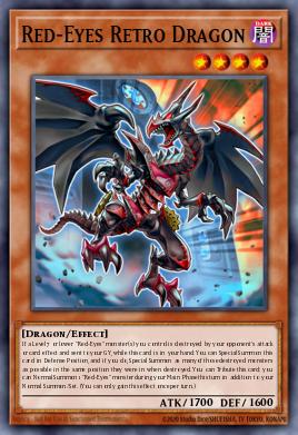 Red-Eyes Retro Dragon Yu-Gi-Oh card