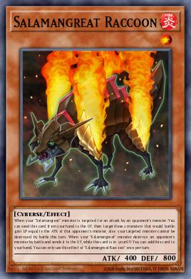 Salamangreat Raccoon Yu-Gi-Oh card