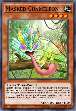 Masked Chameleon Yu-Gi-Oh card