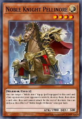 Noble Knight Pellinore Yu-Gi-Oh card
