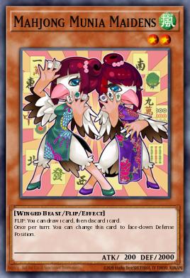 Mahjong Munia Maidens Yu-Gi-Oh card