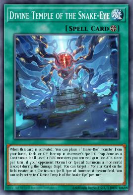Divine Temple of the Snake-Eye Yu-Gi-Oh card