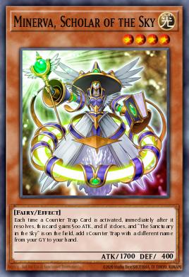 Minerva, Scholar of the Sky Yu-Gi-Oh card