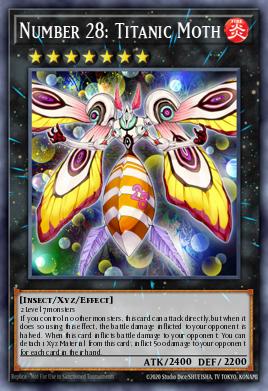 Number 28: Titanic Moth Yu-Gi-Oh card
