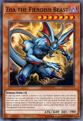 Zoa the Fiendish Beast Yu-Gi-Oh card