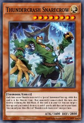 Thundercrash Snarecrow Yu-Gi-Oh card