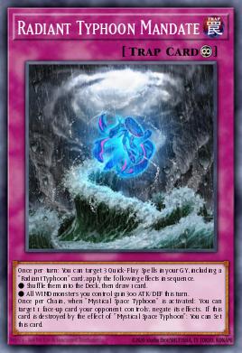 Radiant Typhoon Mandate Yu-Gi-Oh card